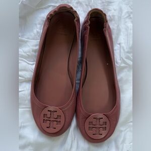 Tory Burch Women's Minnie Travel Pink Ballet Flats